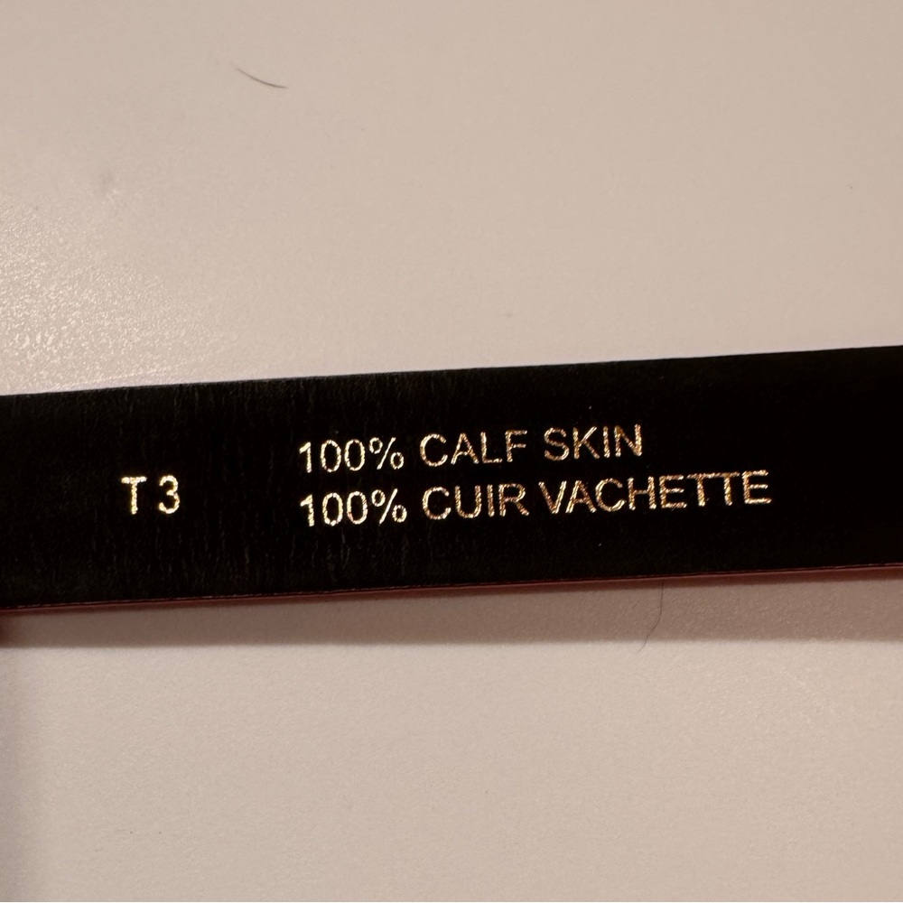 Sandro 100% Calf Skin Belt, Red, Made in Italy, Size T3 (large) - Picture 10 of 14
